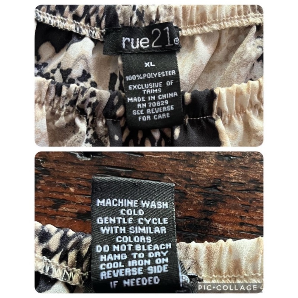 Rue 21 Snake/Python Print Womens Scooped Necked T… - image 7